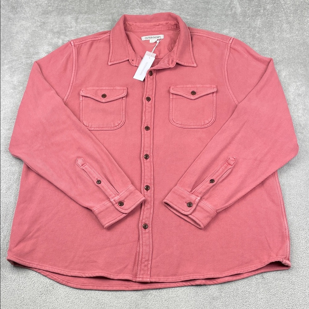NEW Outerknown XXL Men's 100% Organic Cotton Blanket Shirt FLAW